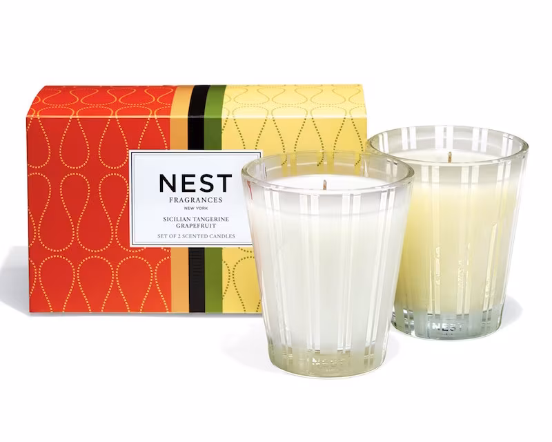 NEST Fragrances Sicilian Tangerine & Grapefruit Classic Candle Duo