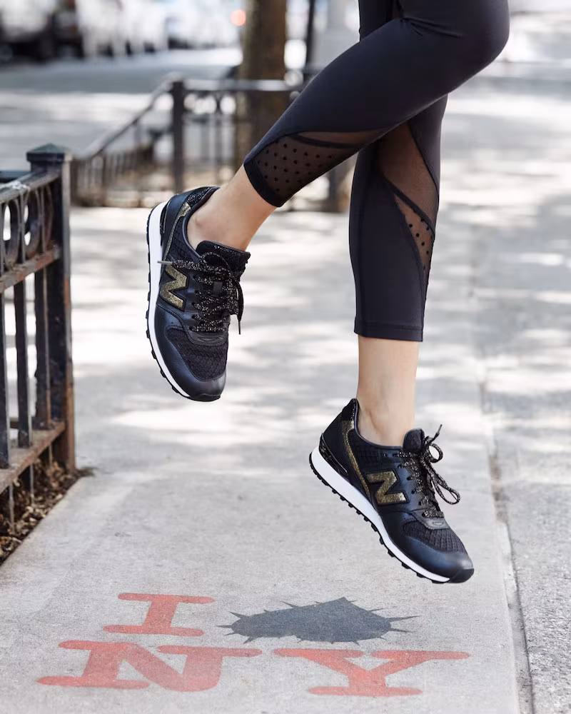 New Balance Embossed Leather Sneaker