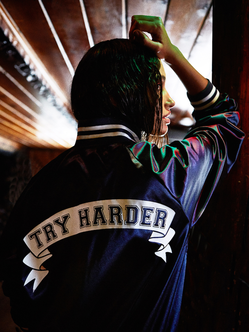 Stay Cute Try Harder Bomber Jacket