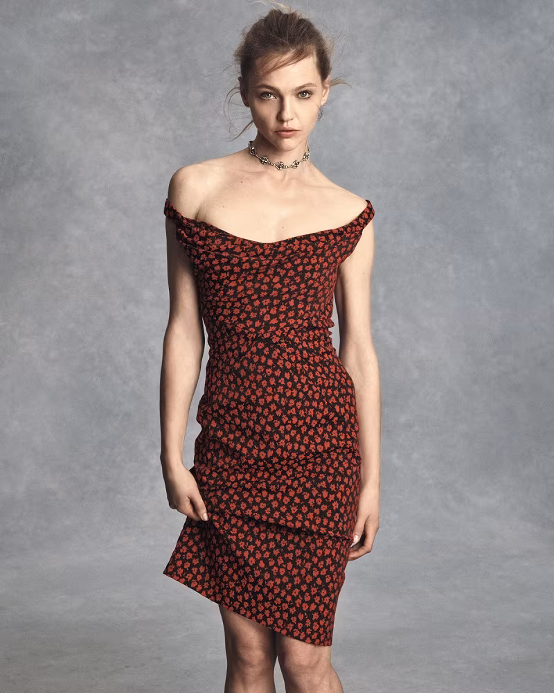 Zac Posen Fitted Floral-Print Cocktail Dress
