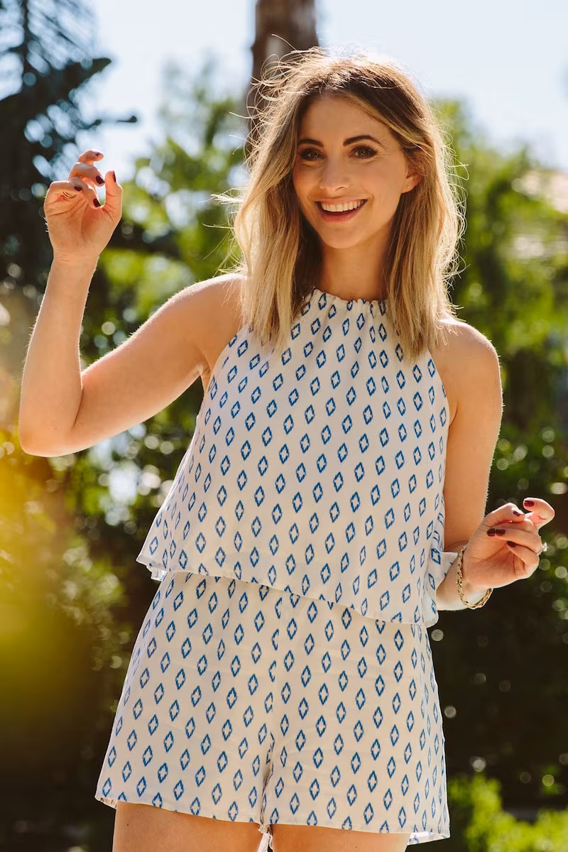 cupcakes and cashmere Davidson Romper