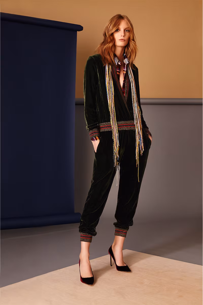 Alan Auctor Deep V Velvet Jumper
