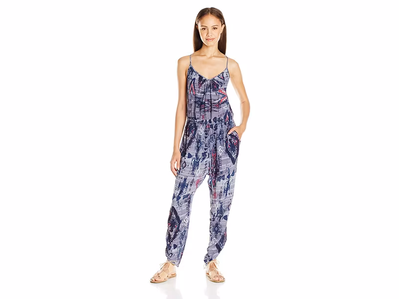 Billabong Take Me Away Printed Jumpsuit
