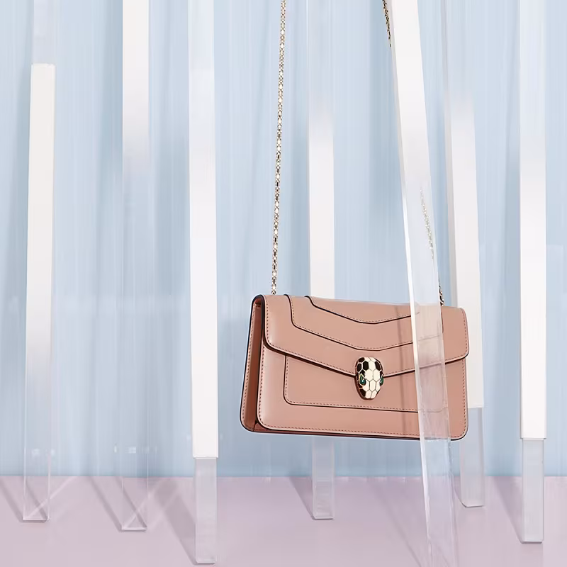 Bulgari Serpenti forever leather shoulder bag