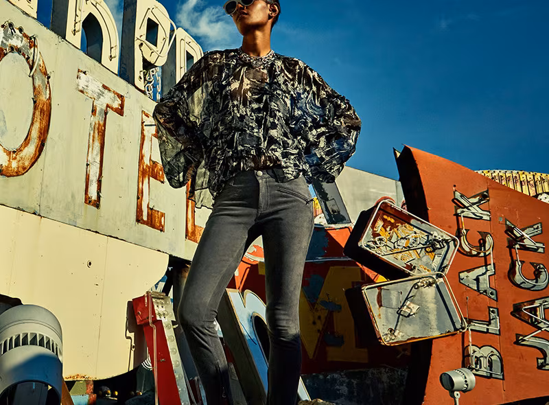 Current/Elliott The Suede Silverlake Stiletto Jeans