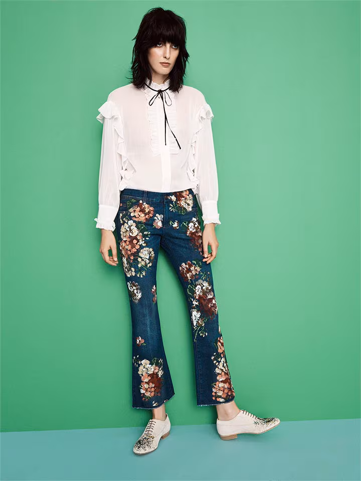 Gucci Floral Jeans