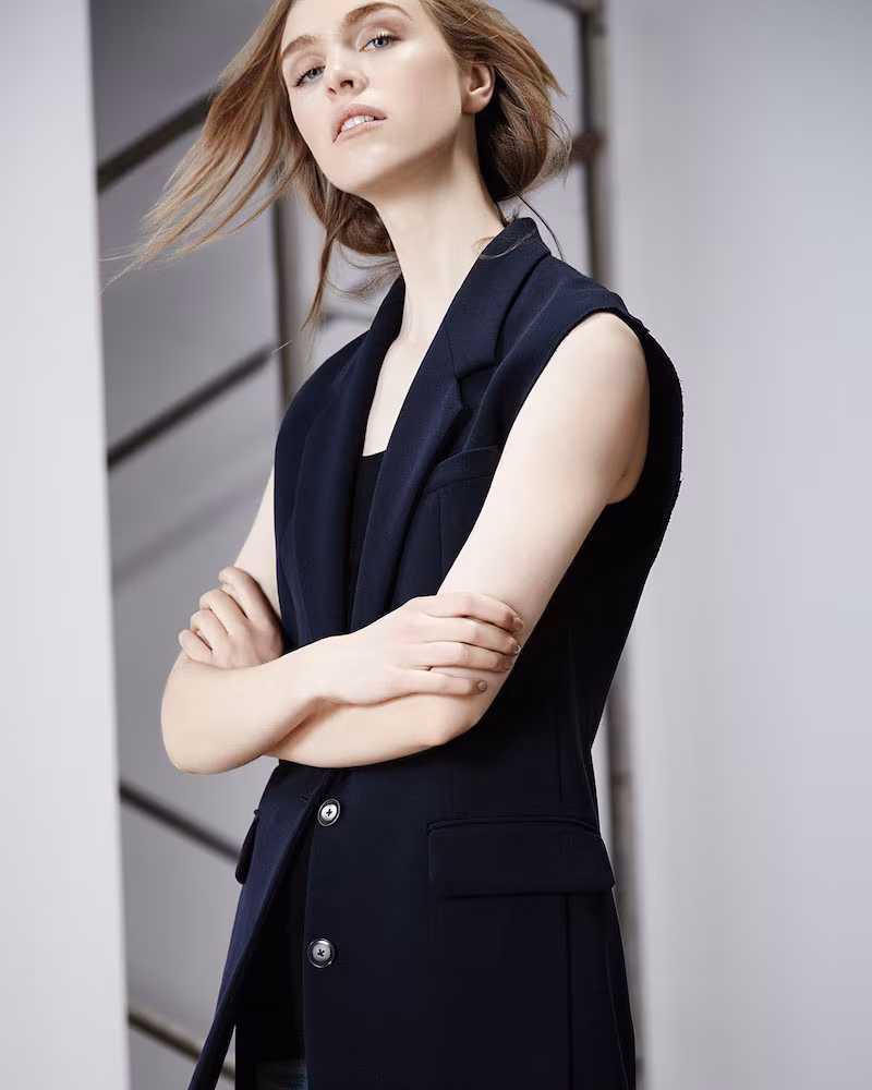 Helmut Lang Long Two-Button Vest