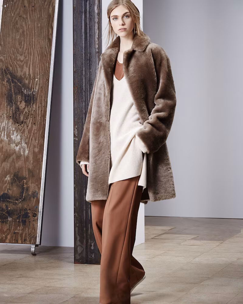 Helmut Lang Reversible Shearling Coat