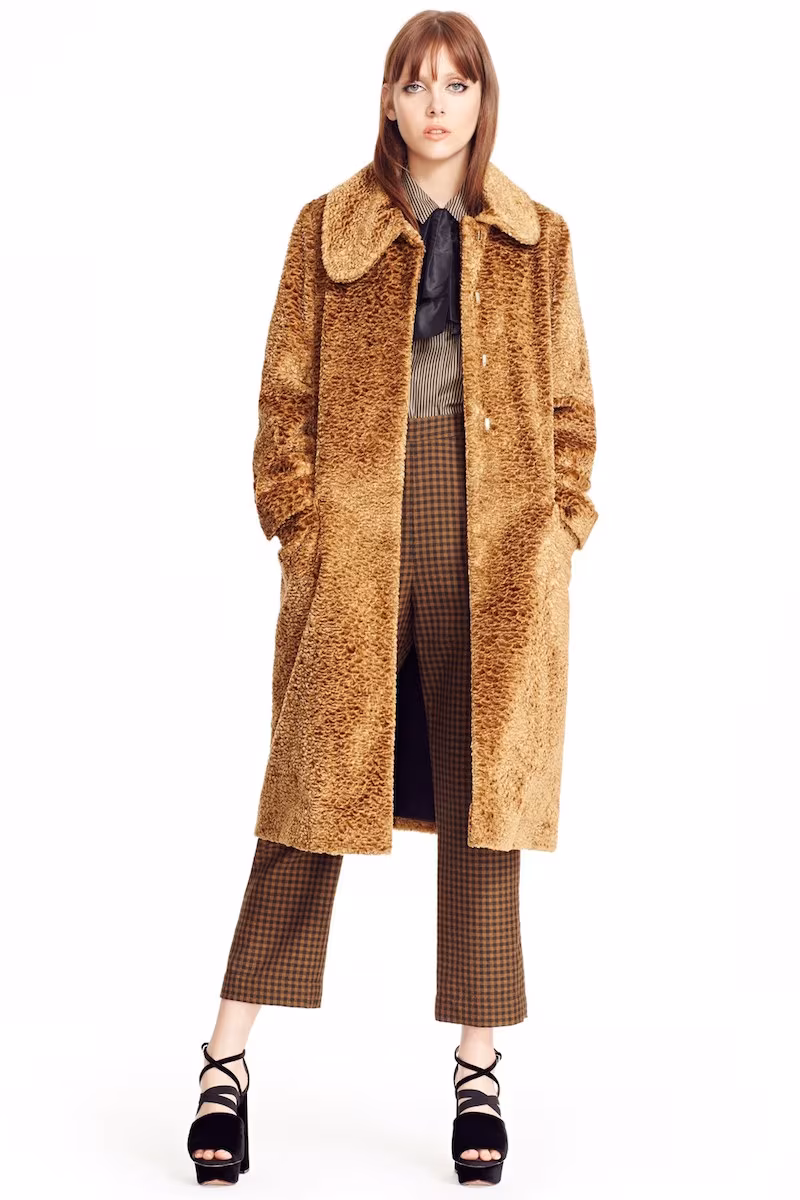 Isa Arfen Asymmetrical Tie Collar Coat