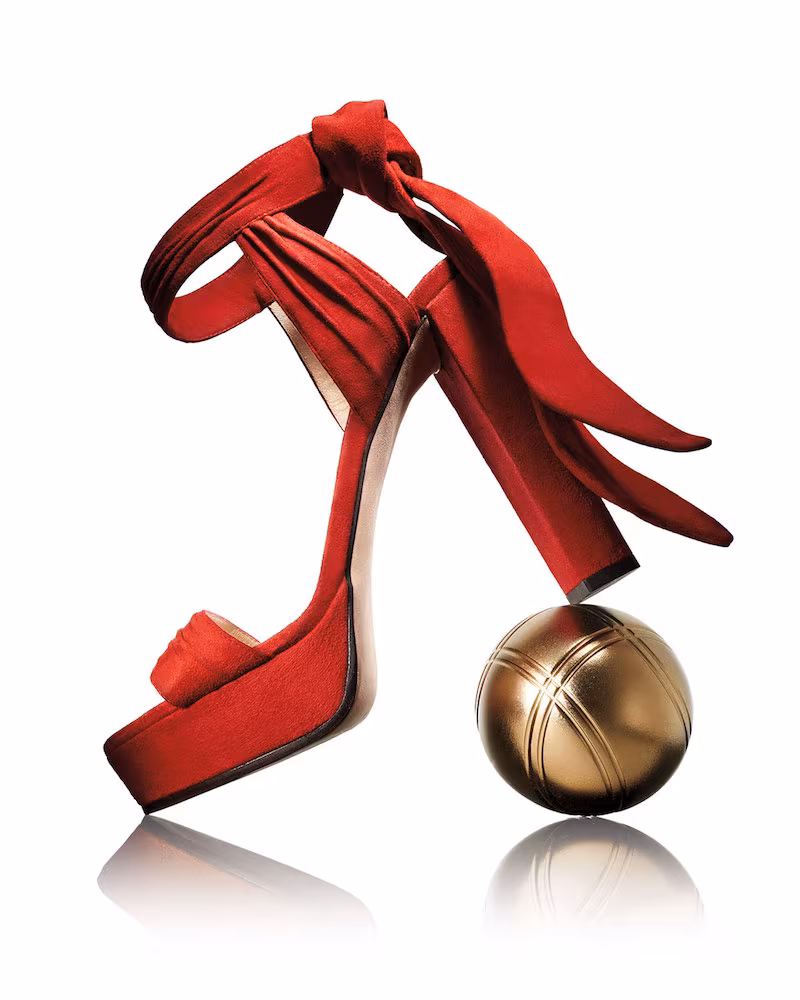 Jimmy Choo Kaytrin Suede 120mm Platform Sandal