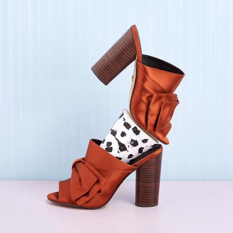 KG Kurt Geiger Jessie bow-detail satin mules