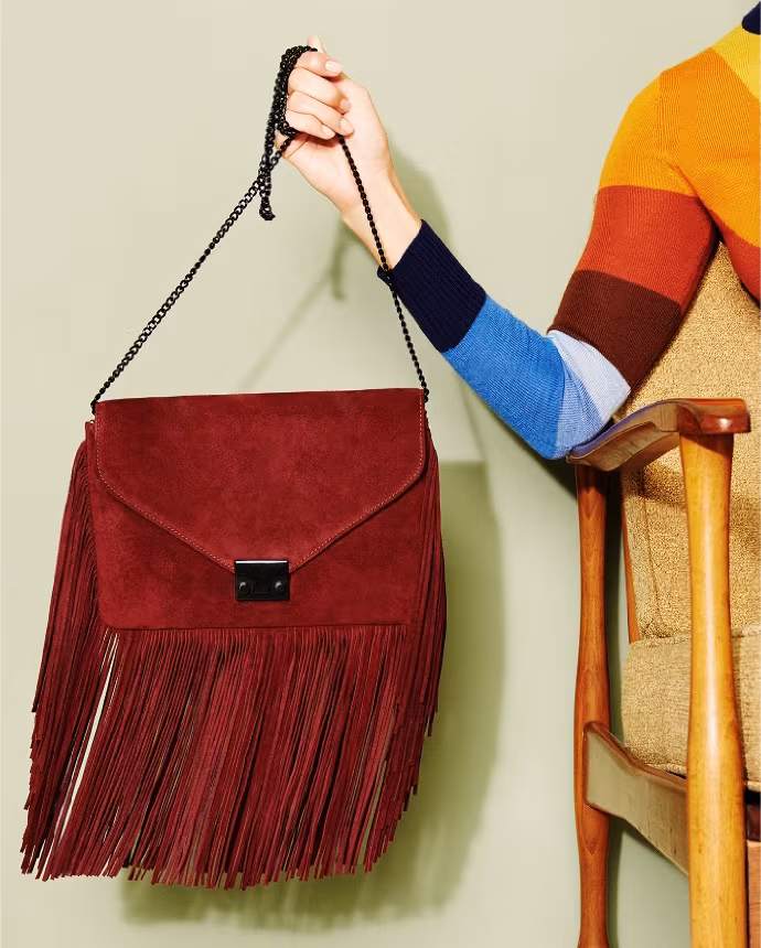 Loeffler Randall Lock Fringe Clutch