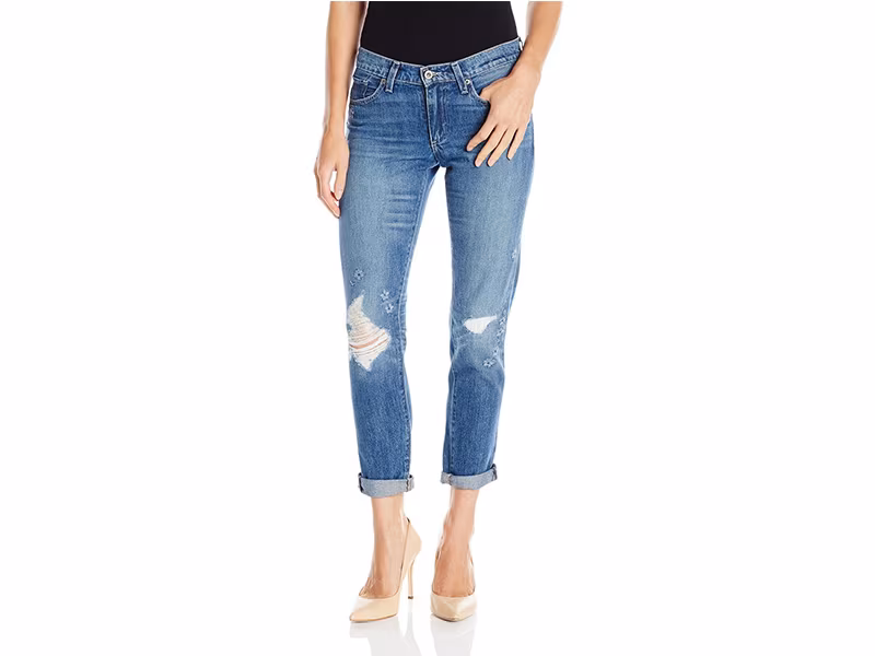 Lucky Brand Sienna Slim Boyfriend in Olympic Blue Jean