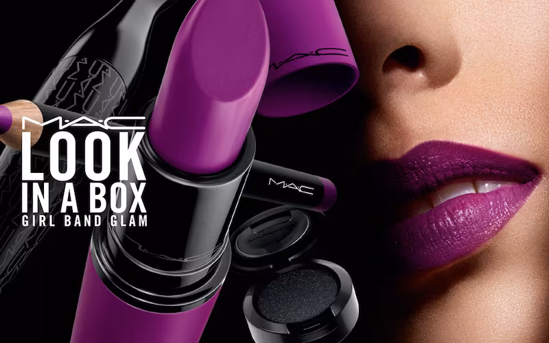 MAC Look in a Box Girl Band Glam Purple Lip & Eye Kit