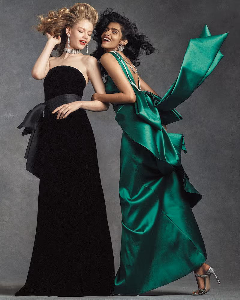 Sachin & Babi Noir Strapless Velvet Belted Mermaid Gown