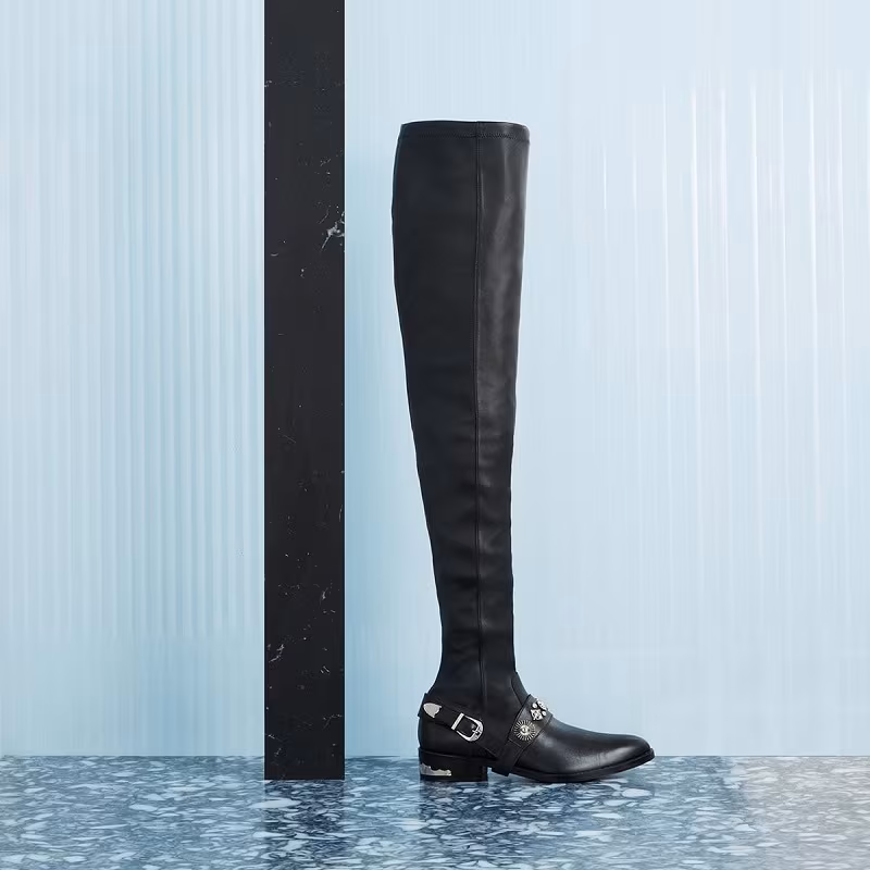 Toga Pulla Cowboy over-the-knee leather boots