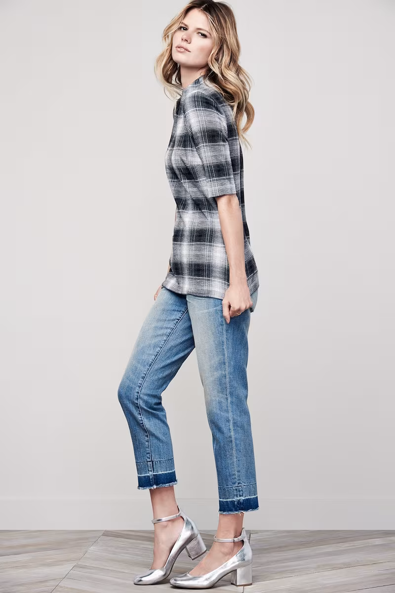 Treasure&Bond Release Hem Crop Boyfriend Jeans