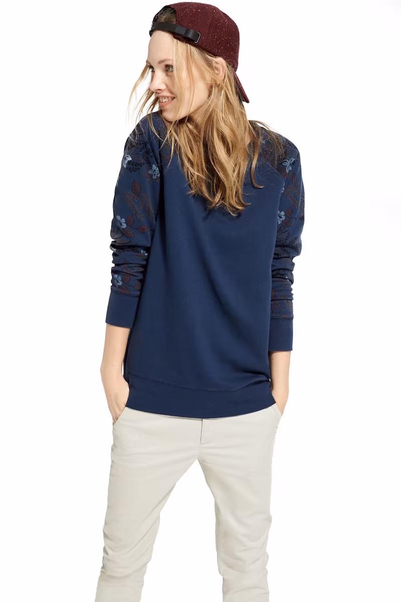 Vans Floral Print Crewneck Raglan Sweatshirt