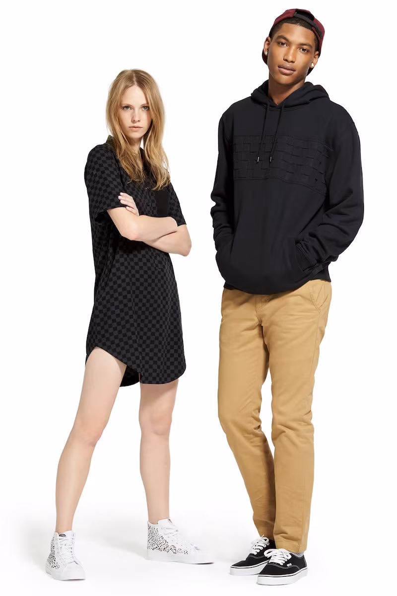 Vans Checker Short Sleeve Shirtdress