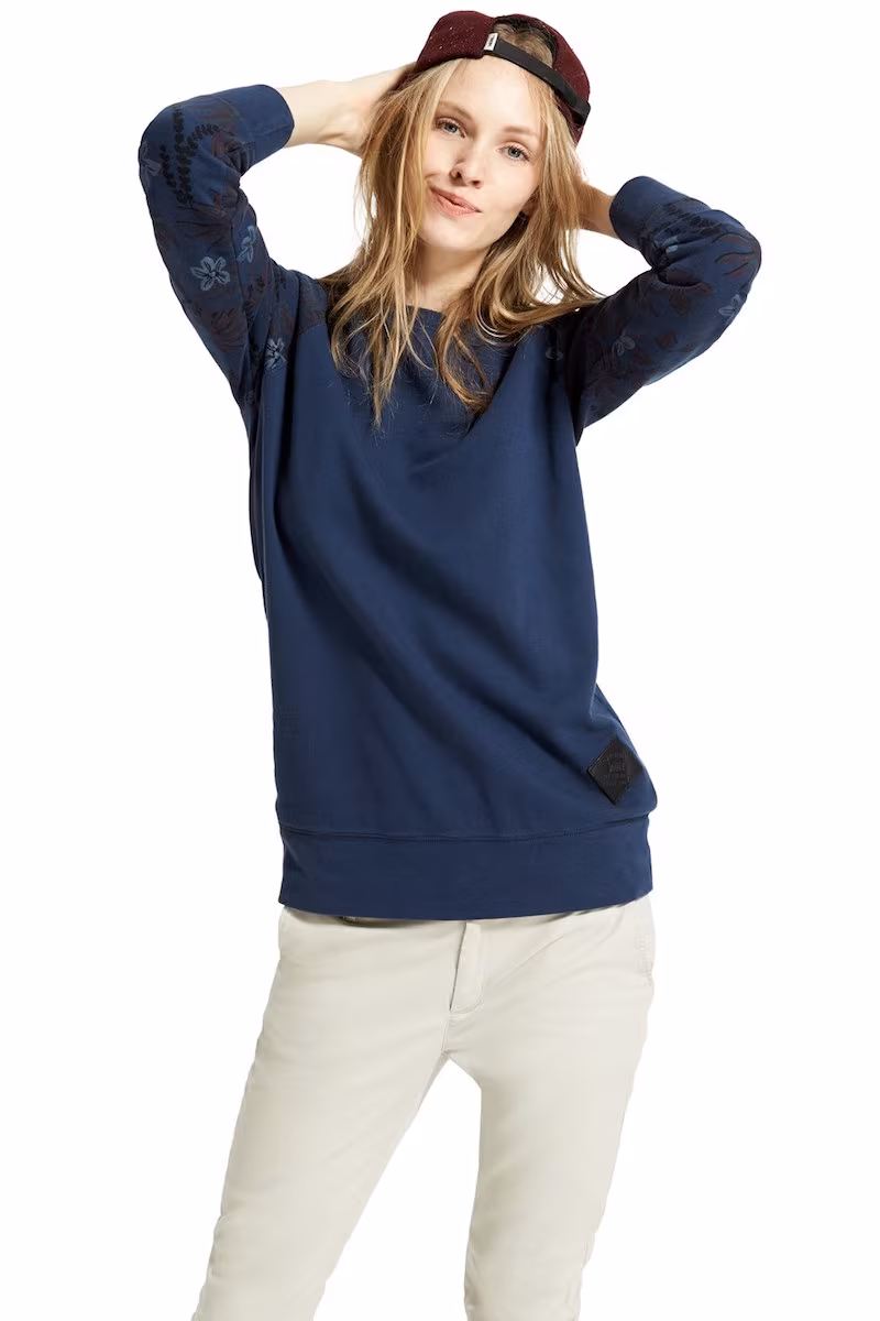 Vans Floral Print Crewneck Raglan Sweatshirt