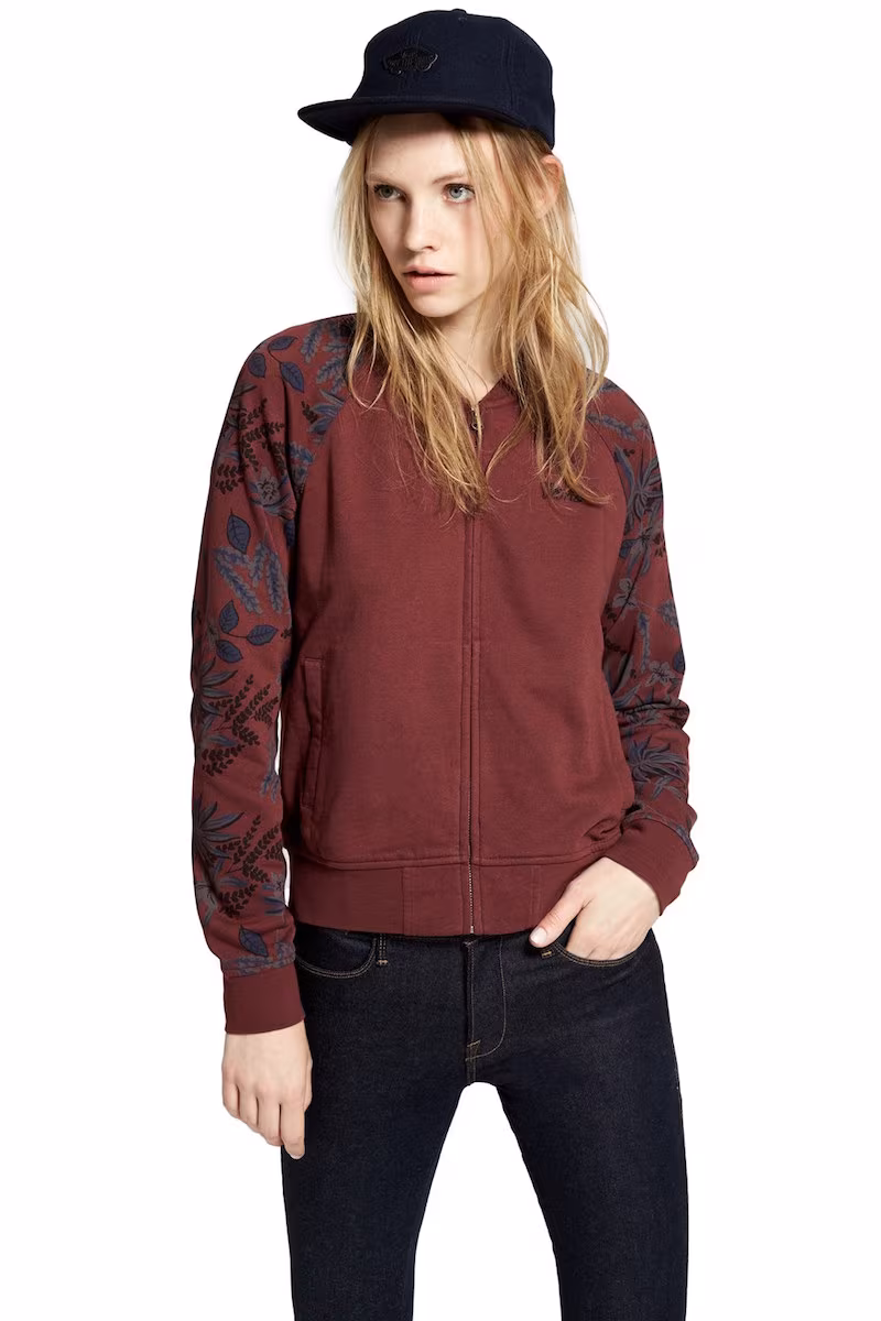 Vans Floral Print Full Zip Fleece