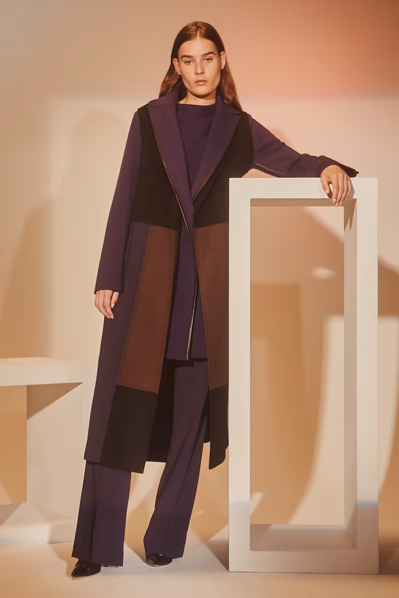 Victor Alfaro Long Wool Patchwork Vest