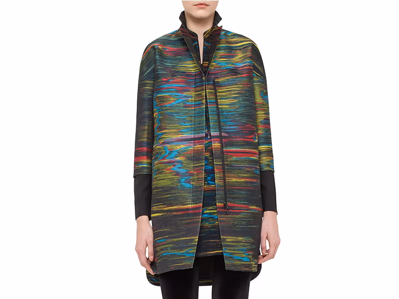 Akris punto Printed Half-Zip Tunic