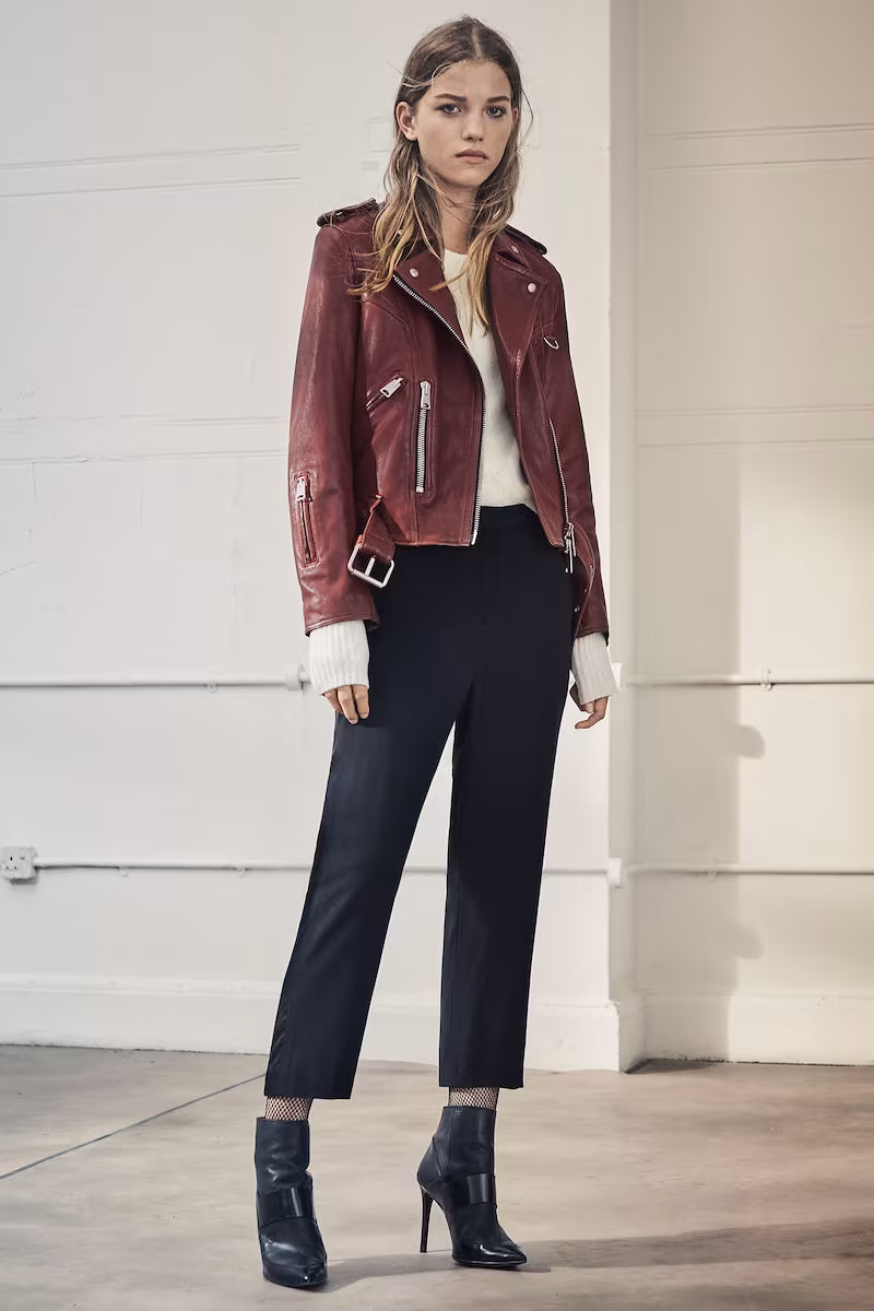 AllSaints Gidley Leather Biker Jacket