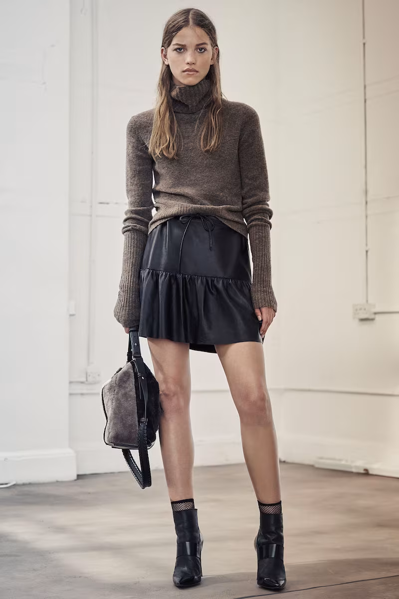 AllSaints Haslam Leather Skirt