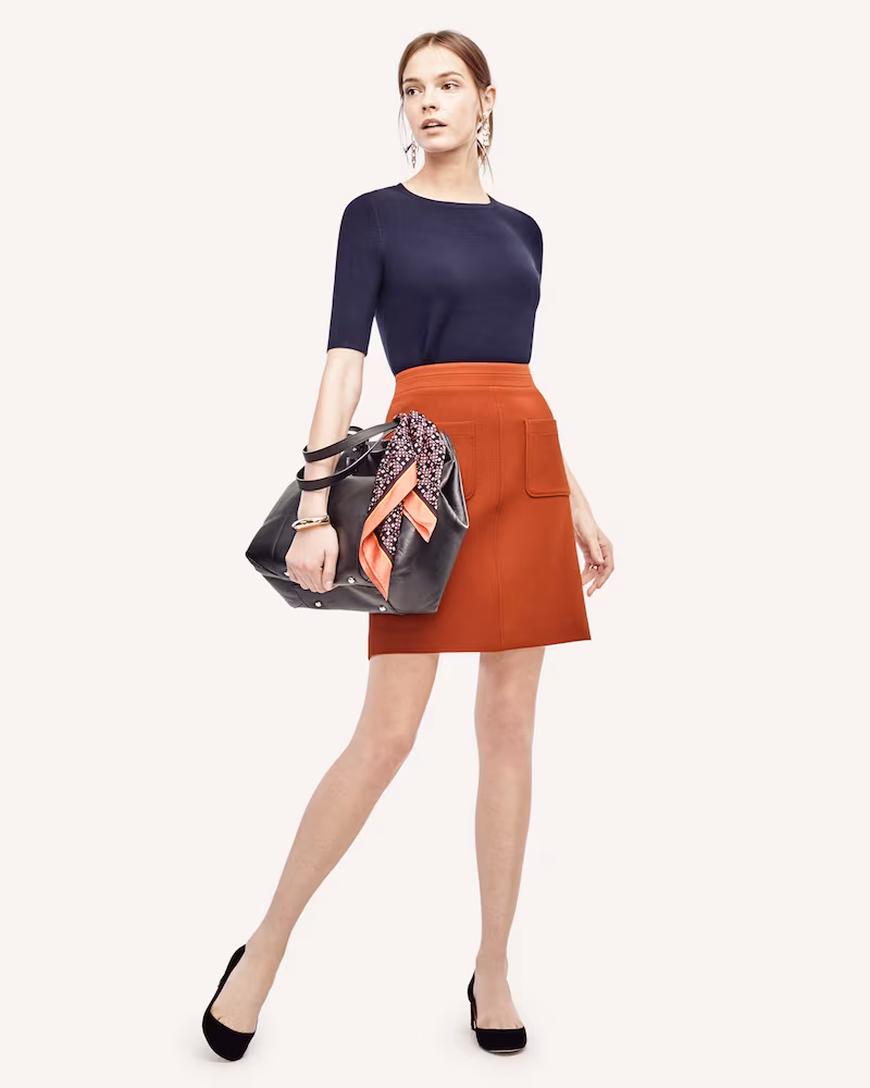 Ann Taylor Double Pocket Skirt
