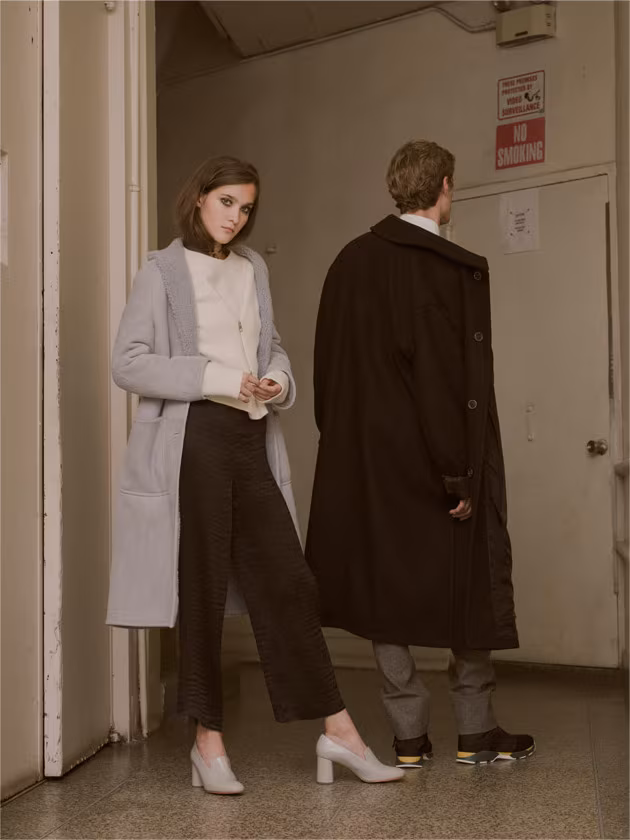 Apiece Apart Las Nubes Shearling Coat
