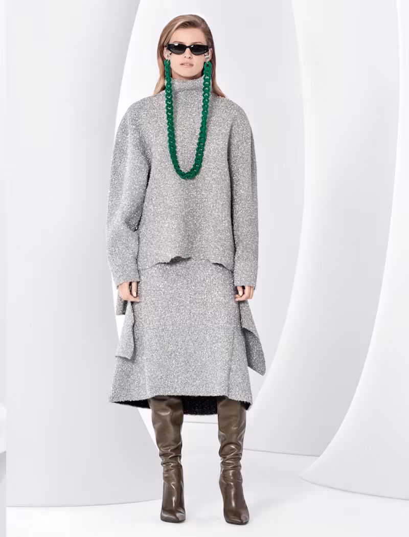 Balenciaga Lurex Knit Turtleneck