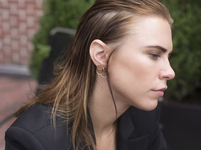 Barneys New York Double Breasted Blazer