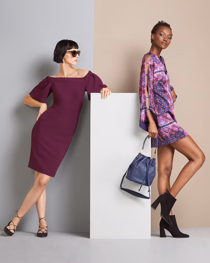 black-halo-off-the-shoulder-ponte-sheath-dress