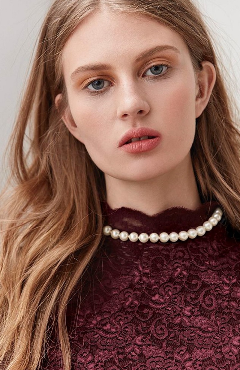 Cristabelle Faux Pearl Collar Necklace