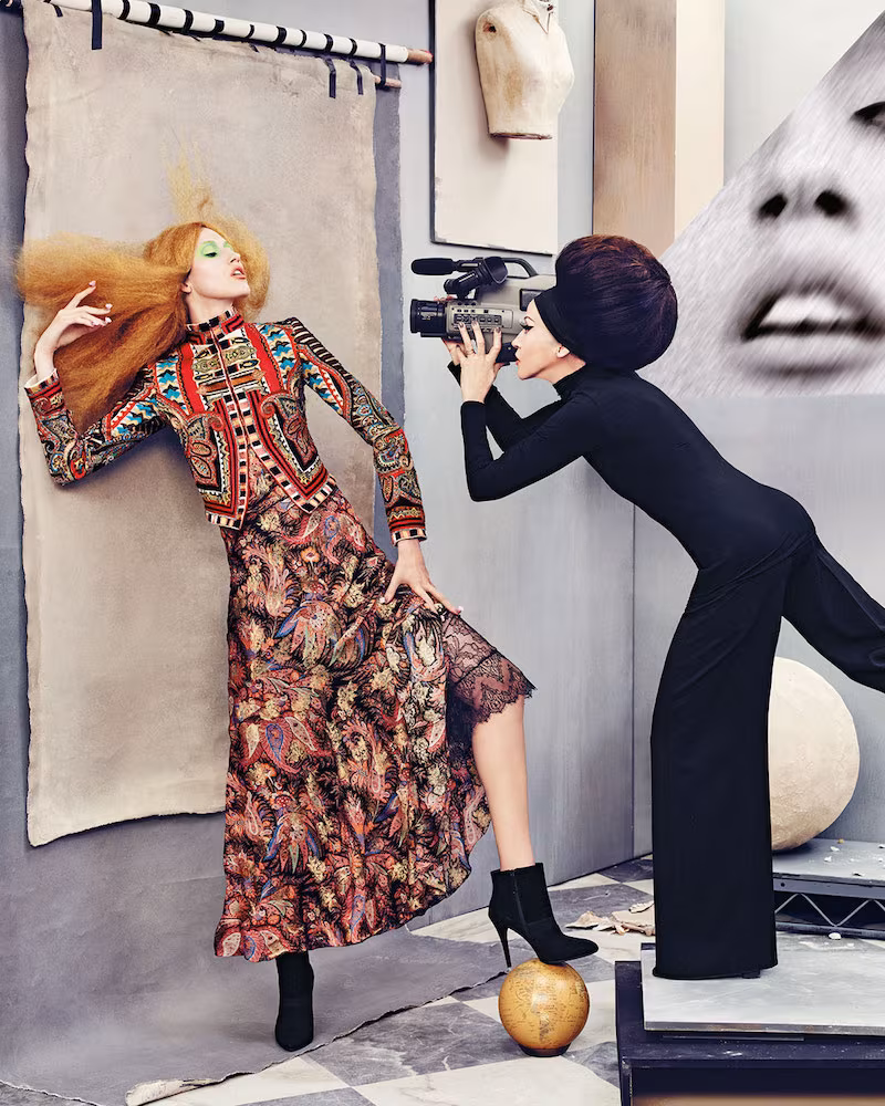 Etro Stand-Collar Embroidered Cropped Jacket