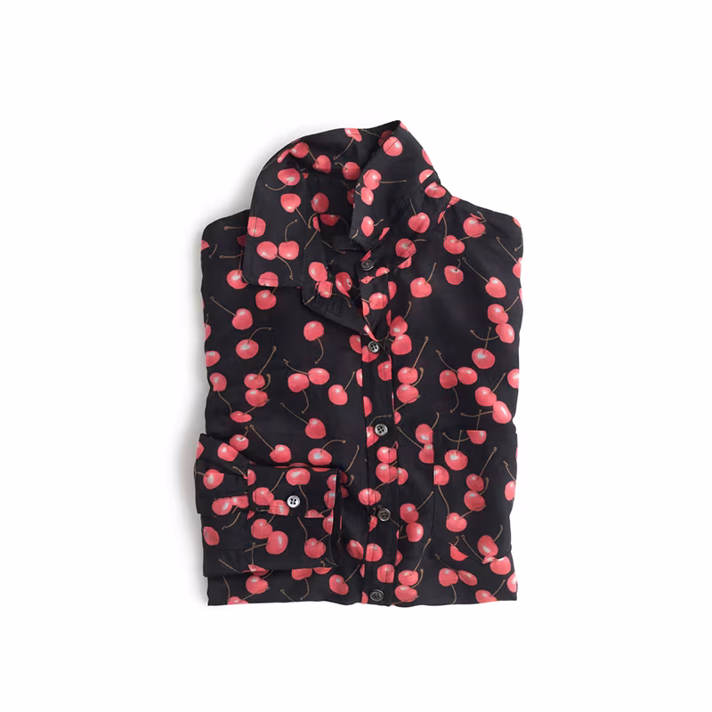 J.Crew Classic Popover Shirt In Cherry Print