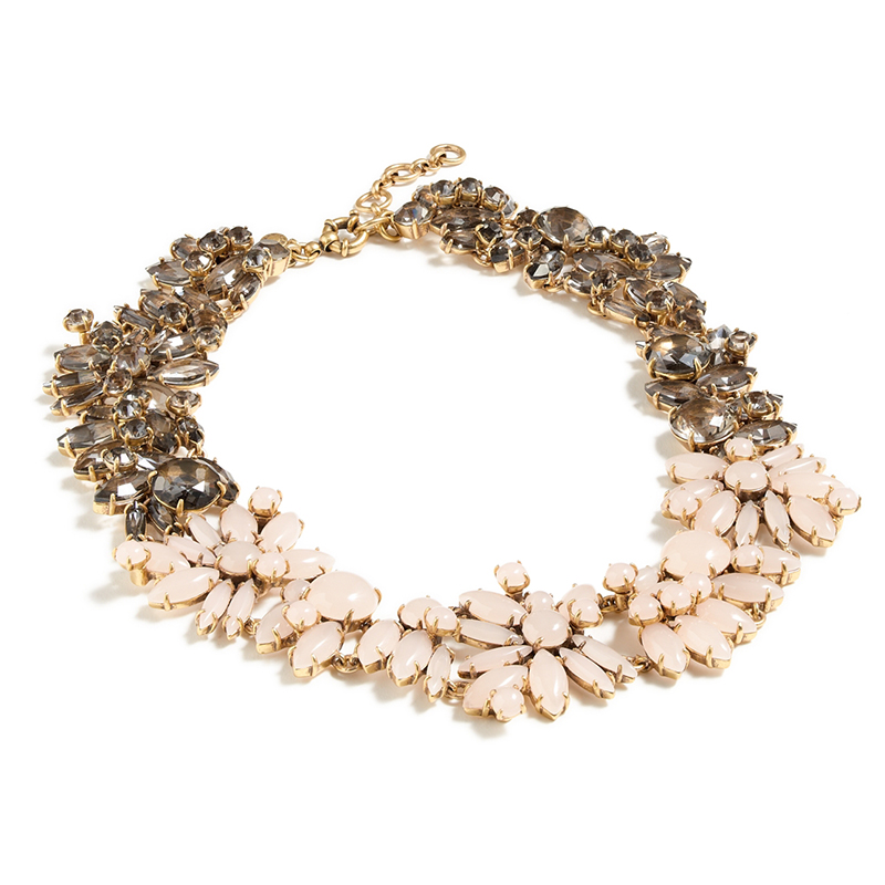 J.Crew Two-Tone Floral Necklace