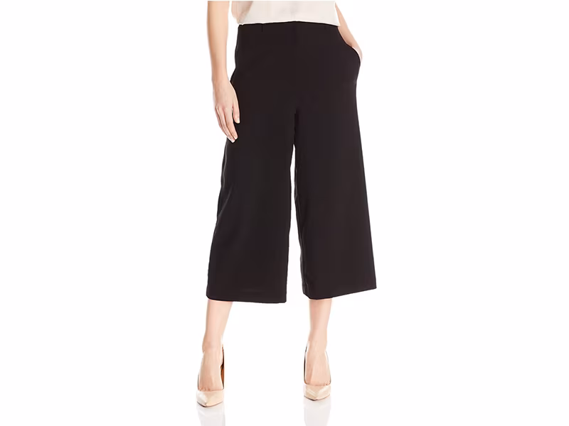 Lark & Ro Zip Front Culotte Pant