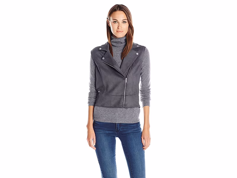 Level 99 Alexa Suede Vest
