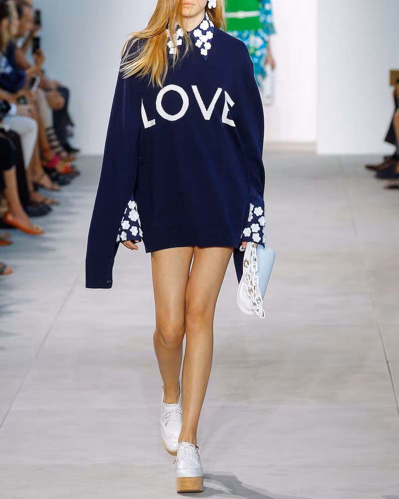 Michael Kors Floral-Appliqué Poplin Blouse