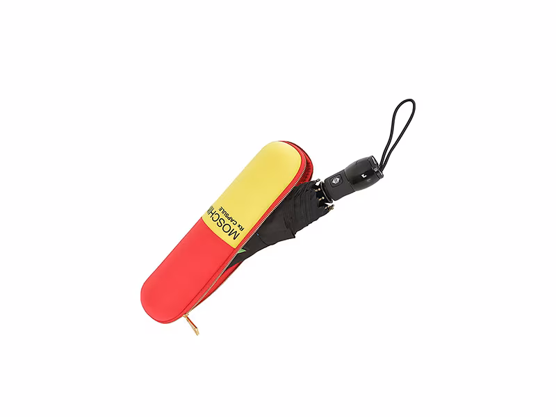 Moschino Pill Printed Automatic Mini Umbrella
