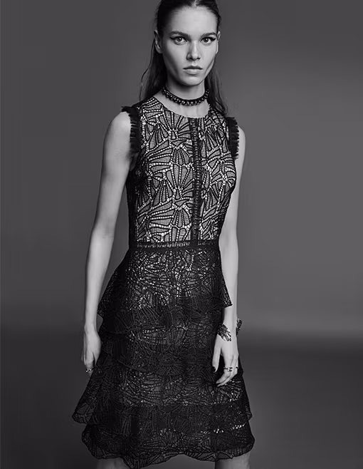 Prose & Poetry Tiered Lace Dress