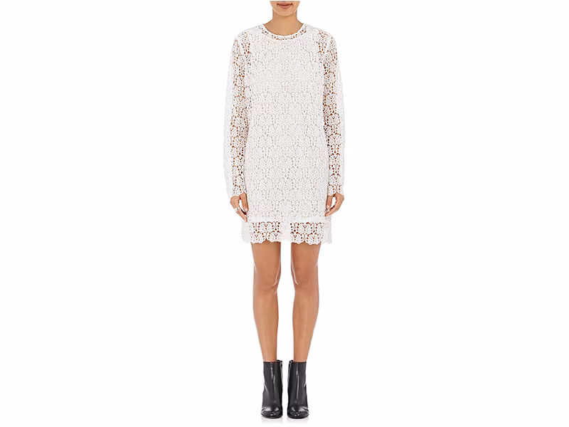 R/R Studio Guipure Lace Shift Dress