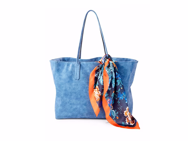 Sample-filled Tote and Scarf