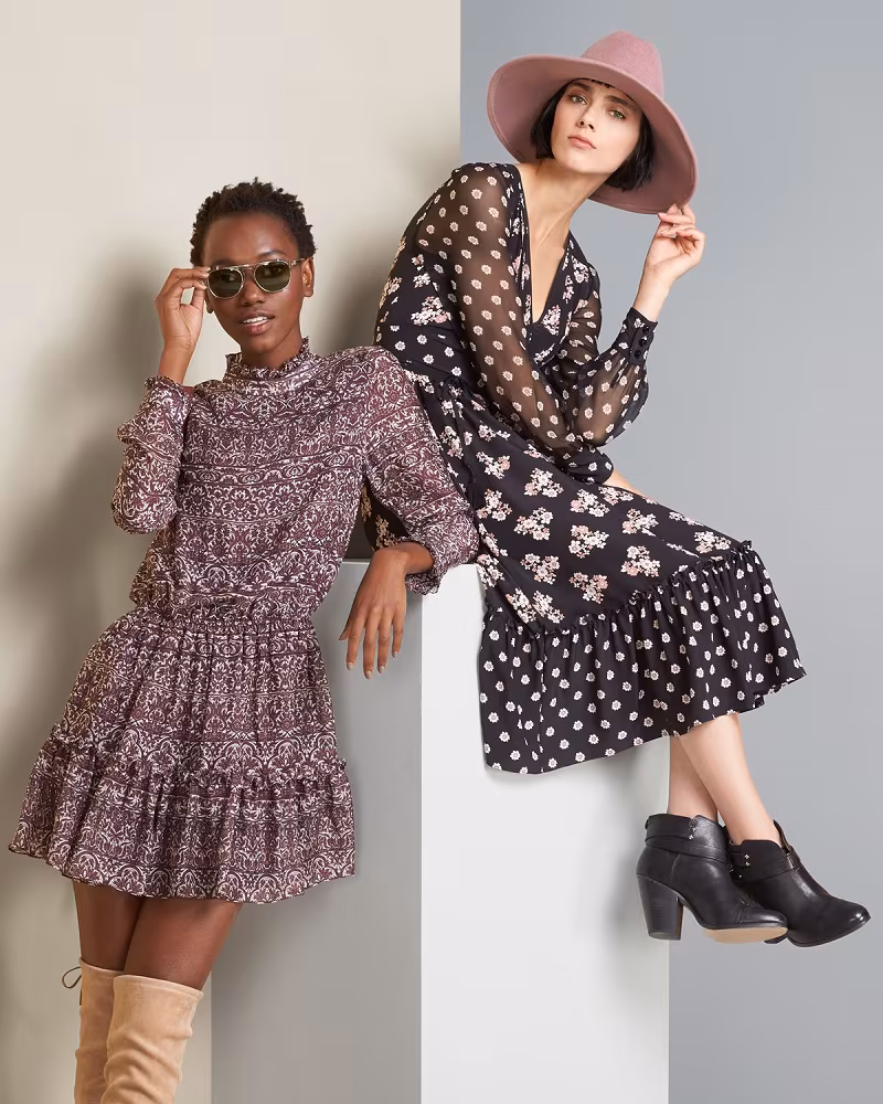 shoshanna-long-sleeve-printed-silk-dress
