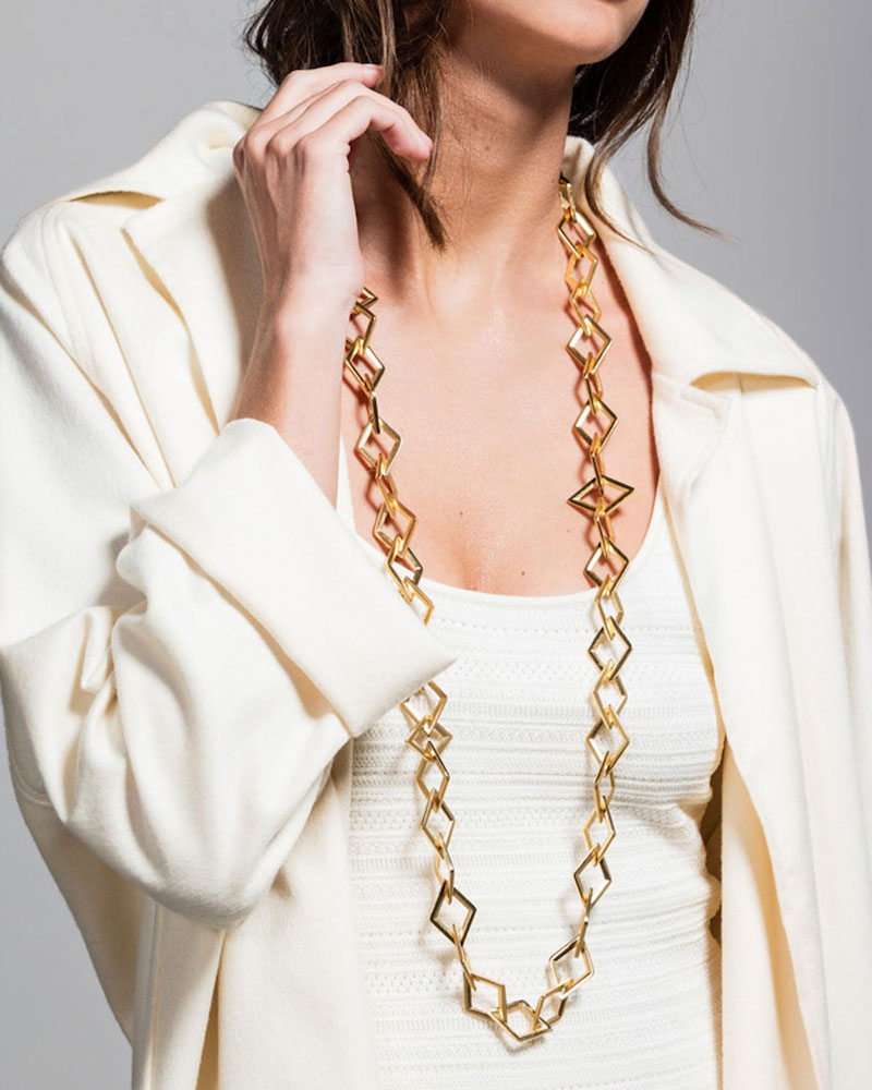 Stephanie Kantis Element Square Link Chain Necklace