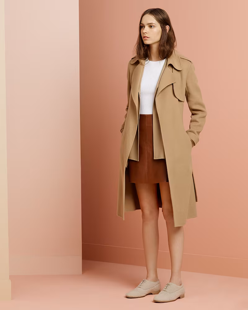 Theory Oaklane Double Faced Wool Coat