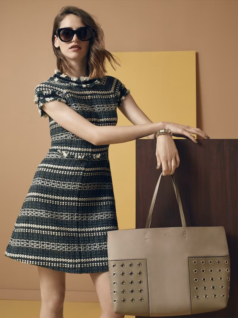 Tory Burch Block-T Grommet Tote