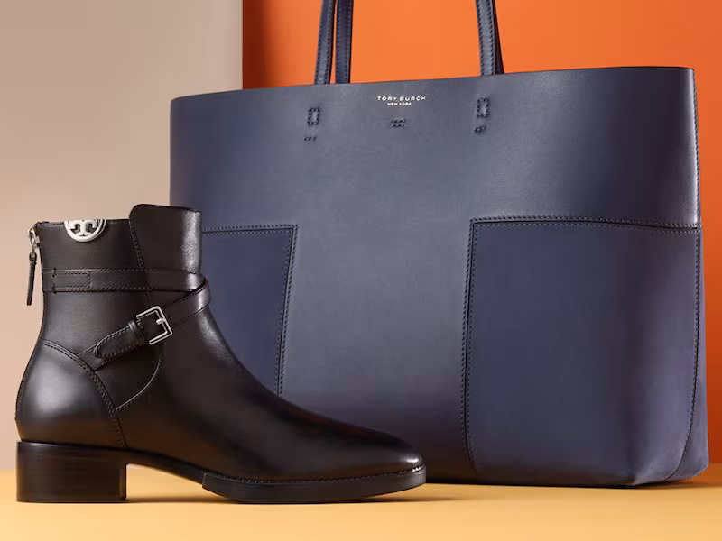 Tory Burch Block T Leather Tote